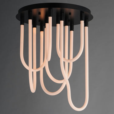 ET2 Soleil 7-Light LED RD Flush Mount Black