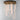 ET2 Soleil 7-Light LED RD Flush Mount Natural Aged Brass