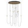 ET2 Soleil 8-Light LED Pendant Natural Aged Brass