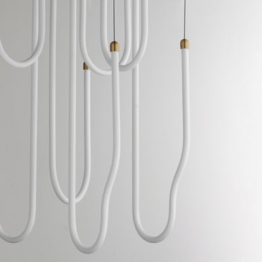ET2 Soleil 8-Light LED Pendant Natural Aged Brass