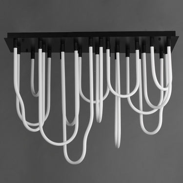 ET2 Soleil 14-Light LED SQ Flush Mount Black