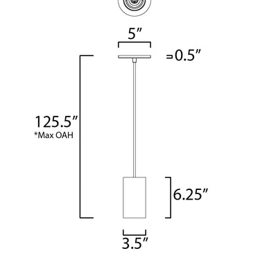 ET2 Dwell LED Pendant White