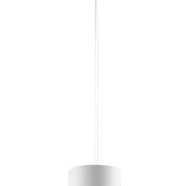 ET2 Dwell gimbal cylinder pendant, 11.75 in White, front view