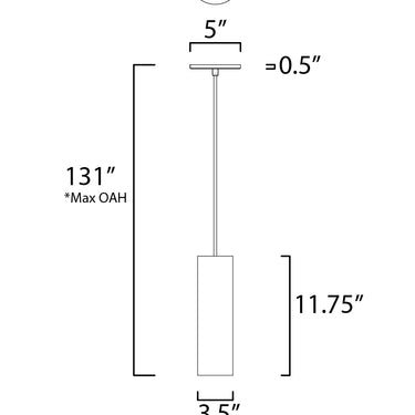 ET2 Dwell LED Pendant White