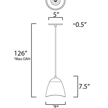 ET2 Sway LED Concrete Pendant Gray