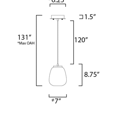 ET2 Soji 2-Light LED Pendant Black/Gold
