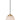 ET2 Soji glass lantern pendant, 18 in Black / Gold, front view