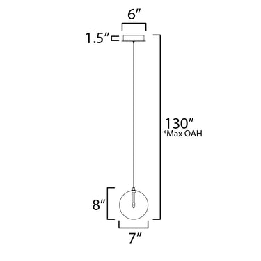 ET2 Global LED Pendant Black