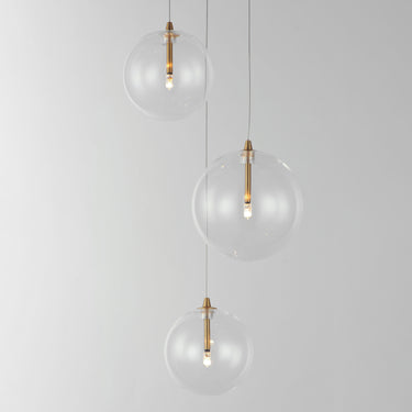 ET2 Global 3-Light LED Pendant Natural Aged Brass