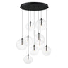 ET2 Global 9-Light LED Chandelier Black