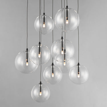 ET2 Global 9-Light LED Chandelier Black
