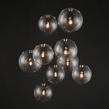 ET2 Global 9-Light LED Chandelier Black