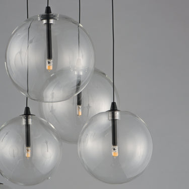 ET2 Global 9-Light LED Chandelier Black