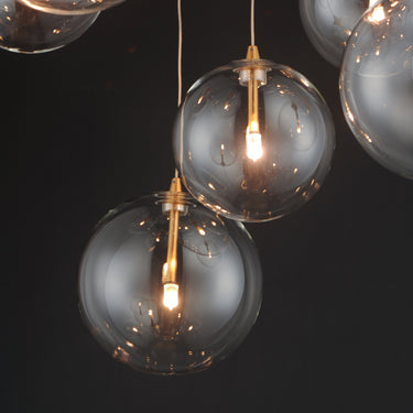 ET2 Global 9-Light LED Chandelier Natural Aged Brass