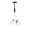 ET2 Burst 4-Light LED Pendant Clear Black