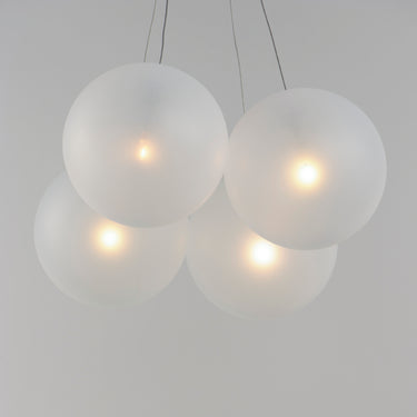 ET2 Burst 4-Light LED Pendant Frost Satin Nickel