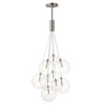 ET2 Burst 9-Light LED Pendant Clear Satin Nickel