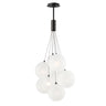ET2 Burst 9-Light LED Pendant Frost Satin Nickel