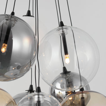 ET2 Burst 9-Light LED Pendant Mixed Black