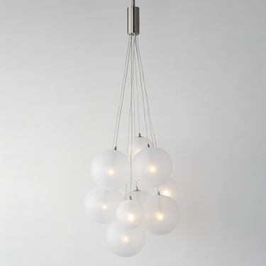 ET2 Burst 9-Light LED Pendant Frost Satin Nickel