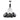 ET2 Burst 20-Light LED Pendant Smoke Black