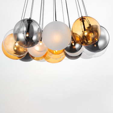 ET2 Burst 20-Light LED Pendant Mixed Black