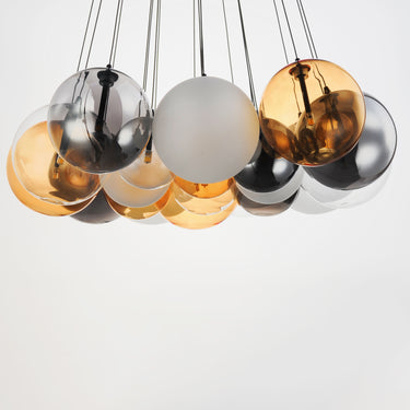 ET2 Burst 20-Light LED Pendant Mixed Black