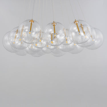 ET2 Burst 20-Light LED Pendant Clear Gold