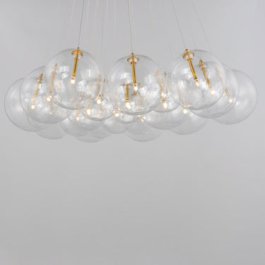 ET2 Burst 20-Light LED Pendant Clear Gold