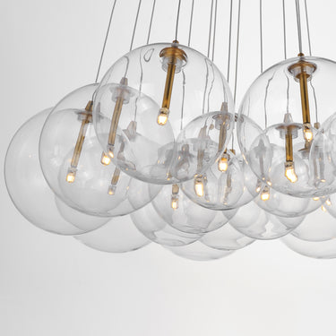 ET2 Burst 20-Light LED Pendant Clear Gold