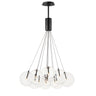 ET2 Burst 12-Light LED Pendant Clear Black