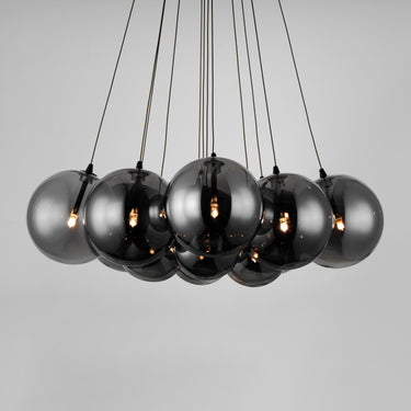 ET2 Burst 12-Light LED Pendant Smoke Black