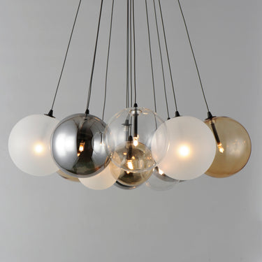 ET2 Burst 12-Light LED Pendant Mixed Black