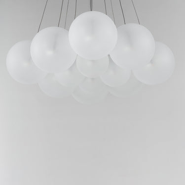 ET2 Burst 12-Light LED Pendant Frost Satin Nickel