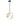 ET2 Mobius 12" LED Mini Pendant Black/Gold