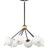 ET2 Quest 6-Light LED Pendant Black/Gold