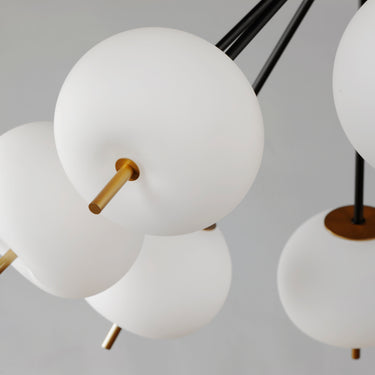 ET2 Quest 6-Light LED Pendant Black/Gold