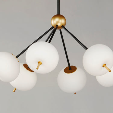 ET2 Quest 6-Light LED Pendant Black/Gold