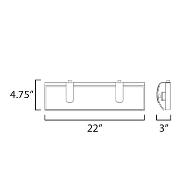 ET2 Clutch 22" LED Bath Vanity Gold