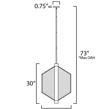ET2 Telstar Large LED Pendant Black