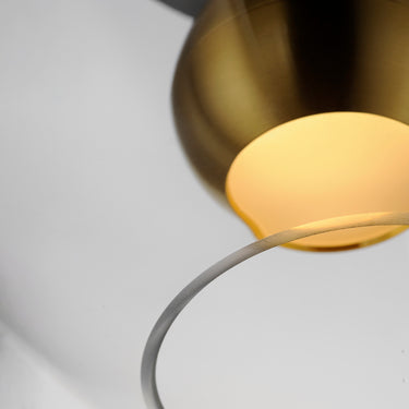 ET2 Nucleus LED Flush Mount Black/Natural Aged Brass