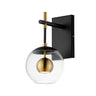 ET2 Nucleus LED Wall Sconce Black/Natural Aged Brass