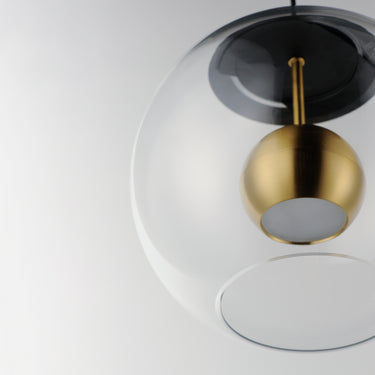 ET2 Nucleus 11" LED Pendant Black/Natural Aged Brass