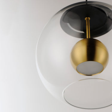 ET2 Nucleus 3-Light LED Pendant Black/Natural Aged Brass