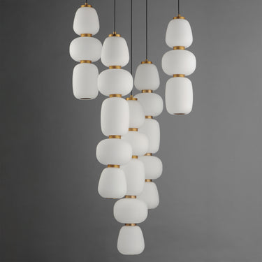 ET2 Soji 5-Light Chandelier Black/Gold