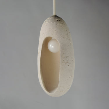 ET2 Luna Elongated LED Pendant Chaulk White