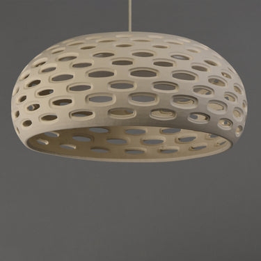 ET2 Cambria plaster shade pendant, 21.5 in Oyster, alternate view