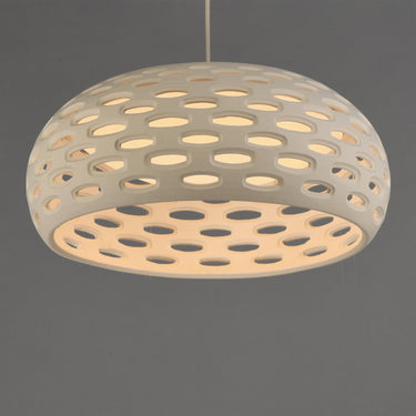 ET2 Cambria plaster shade pendant, 21.5 in Oyster, alternate view