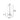 ET2 Scion multi-light acrylic pendant 53 in line drawing with dimensions