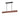 ET2 Lintel 47 in Rosso Laterite / Gunmetal, front view with black canopy and rods on white